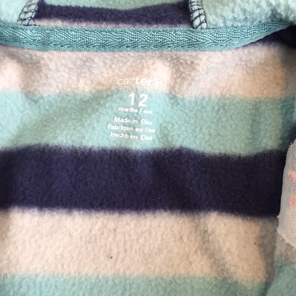 Carter’s Fleece Jogging Suit Onsie - Picture 2 of 5